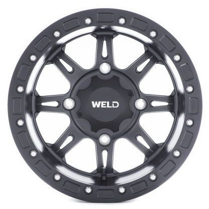 Weld UTV RF Series Cheyenne U510 15x10 Cheyenne Beadlock 4x136 5BS Satin BLK Weld Wheels - Cast