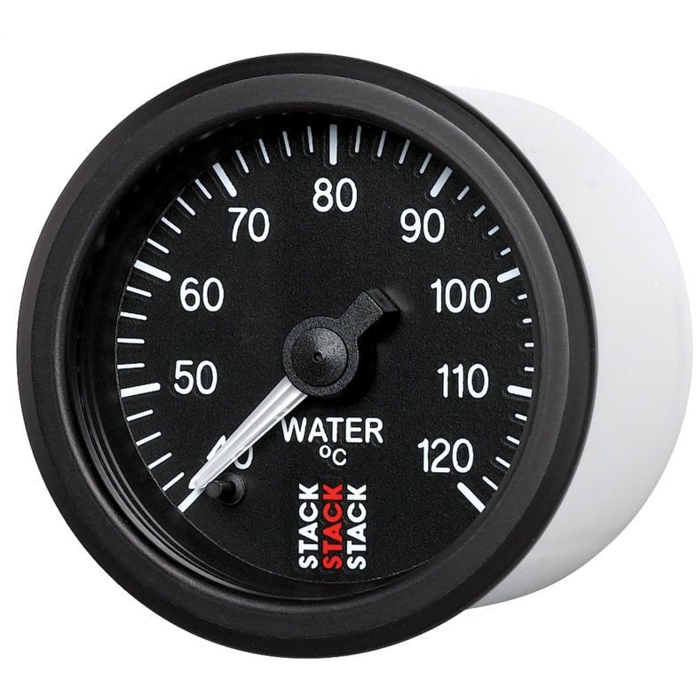 Autometer Stack 52mm 40-120 Deg C 1/8in NPTF Male Pro Stepper Motor Water Temp Gauge - Black AutoMeter Gauges