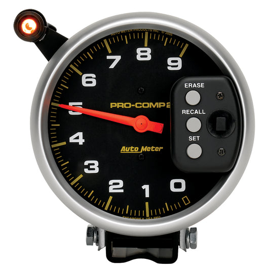 AutoMeter Gauge Tach 5in. 9K RPM Pedestal W/ Quick Lite & Peak Memory Pro-Comp AutoMeter Gauges