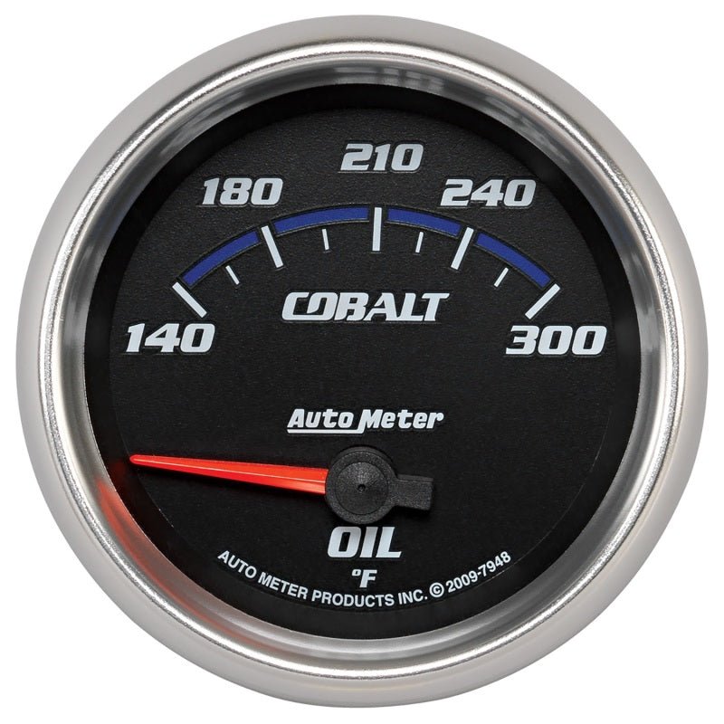 Autometer Cobalt 66.7mm 140-300 Degree F Electric Oil Temperature Gauge AutoMeter Gauges