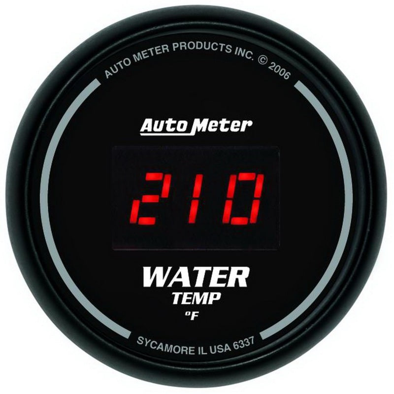 AutoMeter Gauge Kit 5 Pc. 3-3/8in. & 2-1/16in. Elec Speedo Digital Black Dial W/ Red Led AutoMeter Gauges