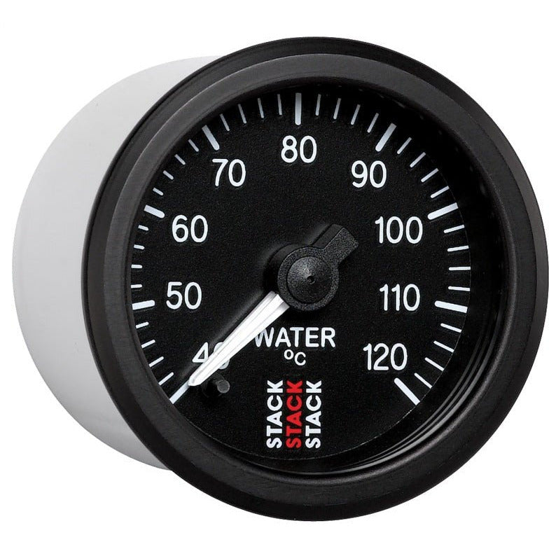 Autometer Stack 52mm 40-120 Deg C 1/8in NPTF Male Pro Stepper Motor Water Temp Gauge - Black AutoMeter Gauges