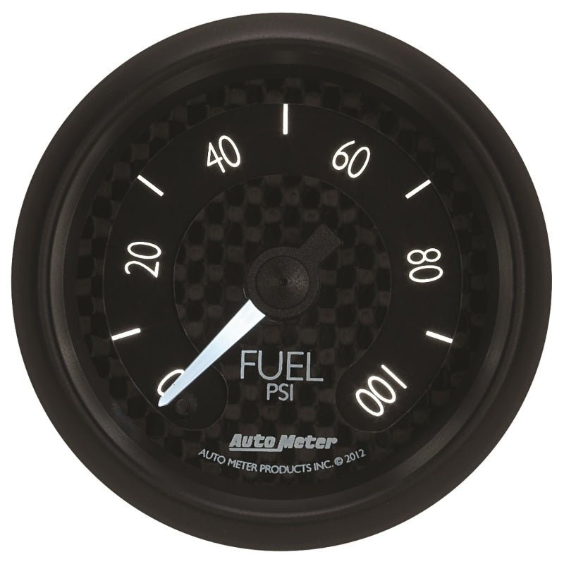 Autometer GT Series 52mm Full Sweep Electronic 0-100 PSI Fuel Pressure Gauge AutoMeter Gauges