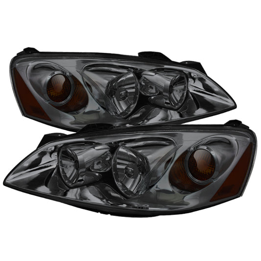 Xtune Pontiac G6 05-10 (09-10 Fit w/Amber Turn Signal) Crystal Headlights Smoke HD-JH-PG605-AM-SM SPYDER Headlights