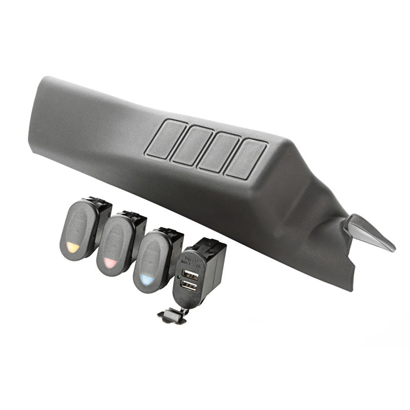 Rugged Ridge A-Pillar Pod Kit 3 Switch USB 11-18 JK/JKU Rugged Ridge Dash & Interior Trim