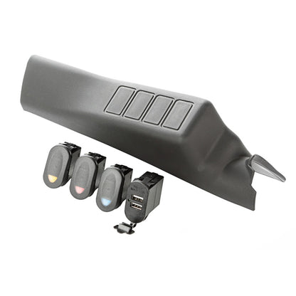 Rugged Ridge A-Pillar Pod Kit 3 Switch USB 11-18 JK/JKU Rugged Ridge Dash & Interior Trim