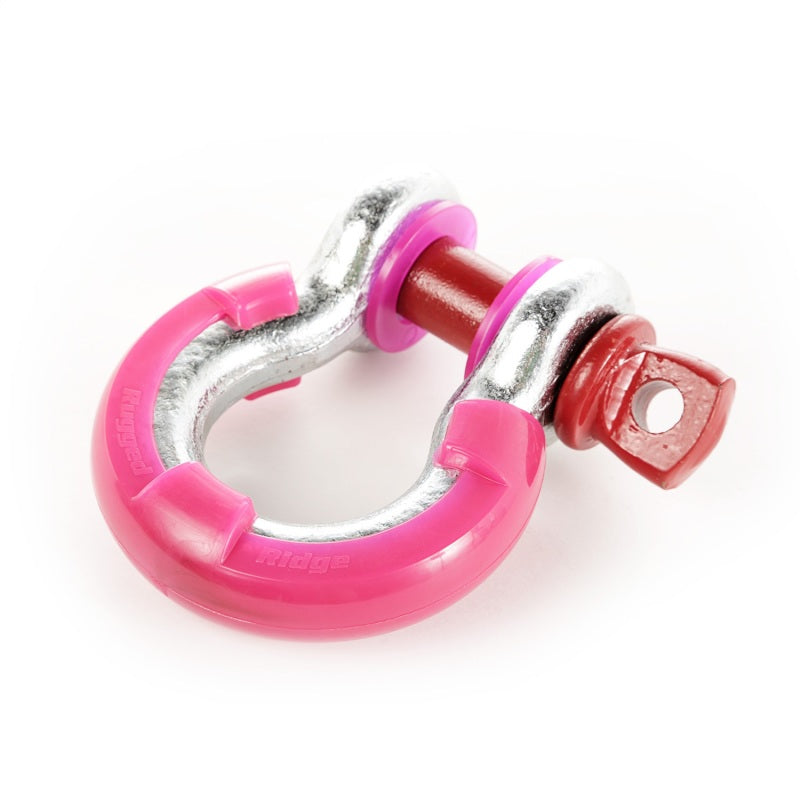 Rugged Ridge Pink 3/4in D-Ring Isolator Kit Rugged Ridge Shackle Kits