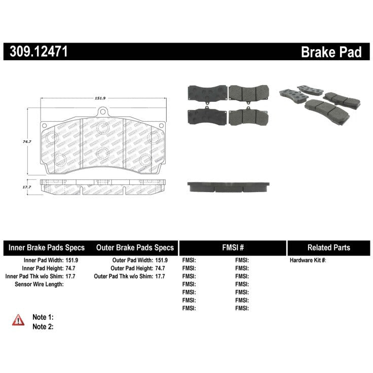 StopTech Performance Brake Pads Stoptech Brake Pads - Performance