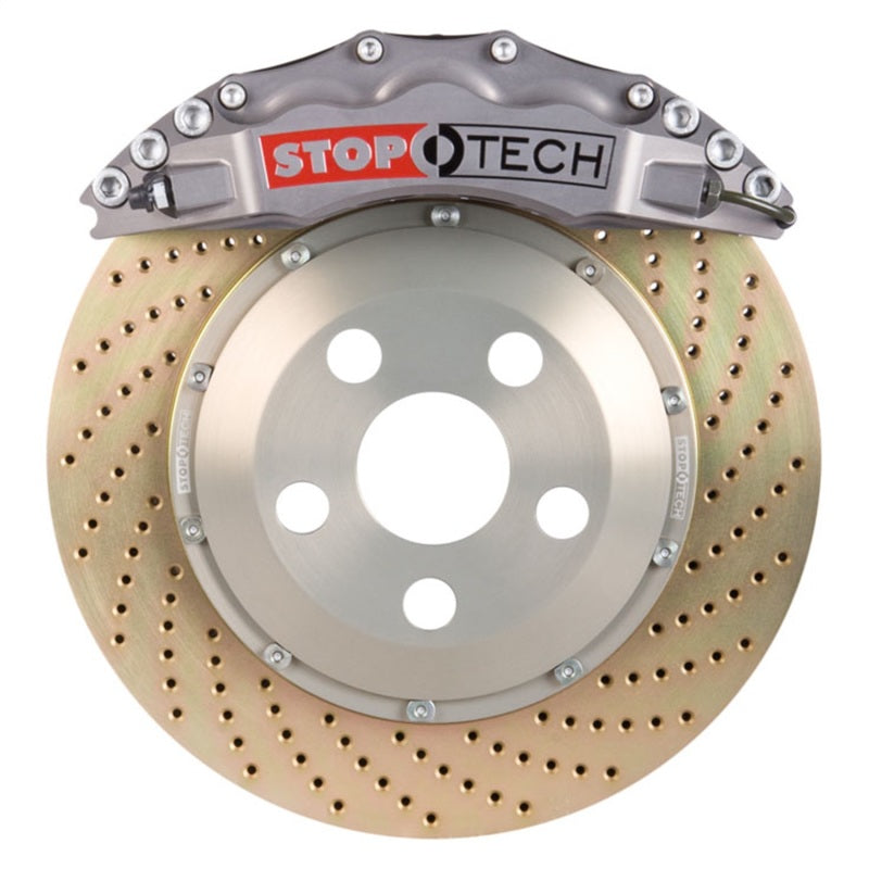 StopTech 14-15 Chevy Corvette Z51 Front ST-60 Trophy Anodized Calipers Zinc Drilled 380x32mm Rotors Stoptech Big Brake Kits
