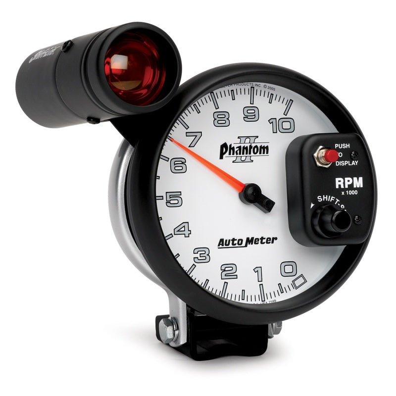 Autometer 5 inch Pedestal Mount 10000 RPM Shift-Lite Tachometer AutoMeter Gauges