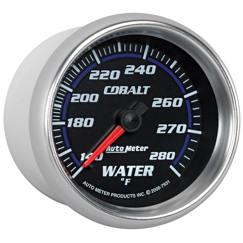 Autometer Cobalt 66.7mm 140-280 degree F. Water Temprature  Gauge AutoMeter Gauges
