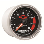 Autometer GM Bowtie Black 2-1/16in 0-1600 PSI Nitrous Pressure - Digital Stepper Motor AutoMeter Gauges