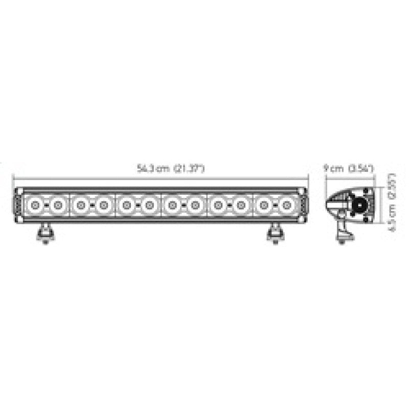 Hella Value Fit Design 12in LED Light Bar - Combo Beam Hella Light Bars & Cubes