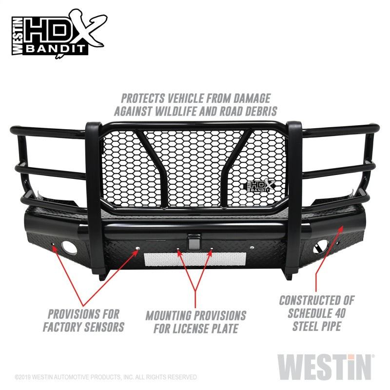 Westin/HDX Bandit 15-19 Chevrolet Silverado 2500/3500 Front Bumper - Black