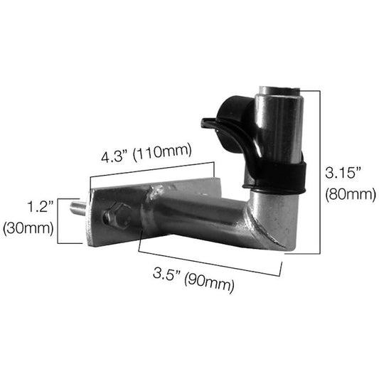 Hella Attachable Pipe With Stopple 8Hg Hella Brackets