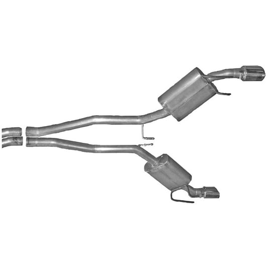 Gibson 2010 Chevrolet Camaro SS 6.2L 2.25in Cat-Back Dual Exhaust - Aluminized Gibson Catback