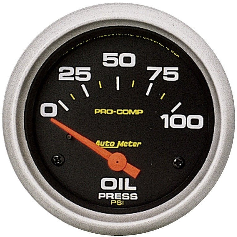 Autometer Pro Comp Short Sweep Electronic 0-100 PSI Oil Pressure Gauge AutoMeter Gauges