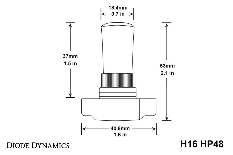 Diode Dynamics 5202/PSX24W HP48 LED - Cool - White (Pair)