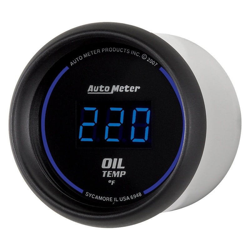 Autometer Cobalt Digital 52.4mm 0-340 deg F Oil Temperature Gauge AutoMeter Gauges