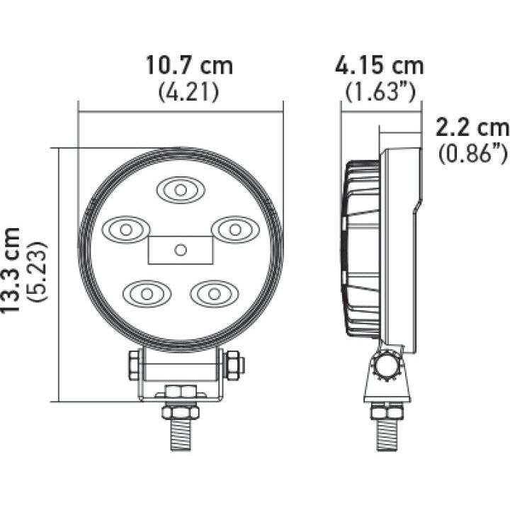 Hella ValueFit Work Light 5RD LED MV CR LT Hella Work Lights