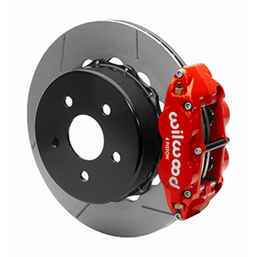 Wilwood 2020+ Jeep Gladiator (JT) Narrow Superlite 4R Rear Slotted Brake Kit 14.00in Red w/ Lines Wilwood Big Brake Kits