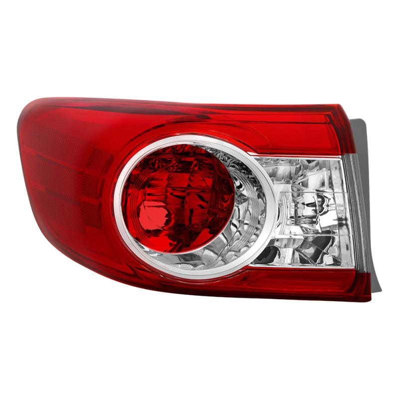 xTune 11-13 Toyota Corolla Driver Side Tail Light Outer - OEM Left ALT-JH-TC11-OE-OL SPYDER Tail Lights