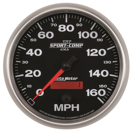 Autometer Sport-Comp II 5 inch 0-160MPH Electronic Programmable Speedometer AutoMeter Gauges