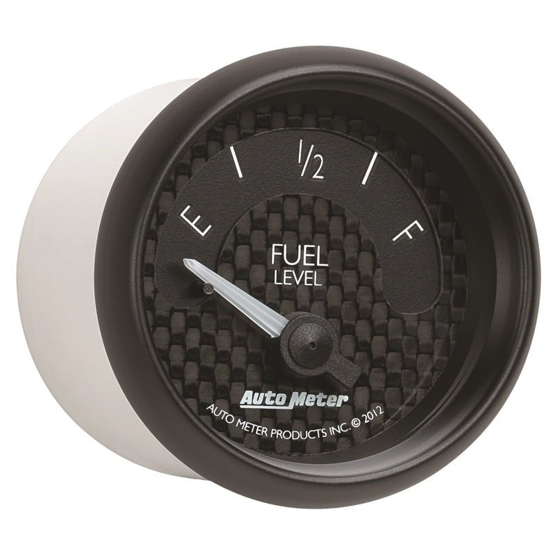 Autometer GT Series 52mm Short Sweep Electronic 0-90 ohms Fuel Level (For most 65-97 GM) AutoMeter Gauges