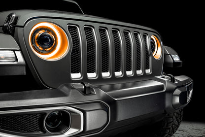 Oracle Jeep JL/Gladiator JT Oculus Bi-LED Projector Headlights - Amber/White Switchback SEE WARRANTY