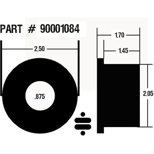 Ridetech 1.7in Wide Poly Bushing 7/8in ID Ridetech Bushing Kits