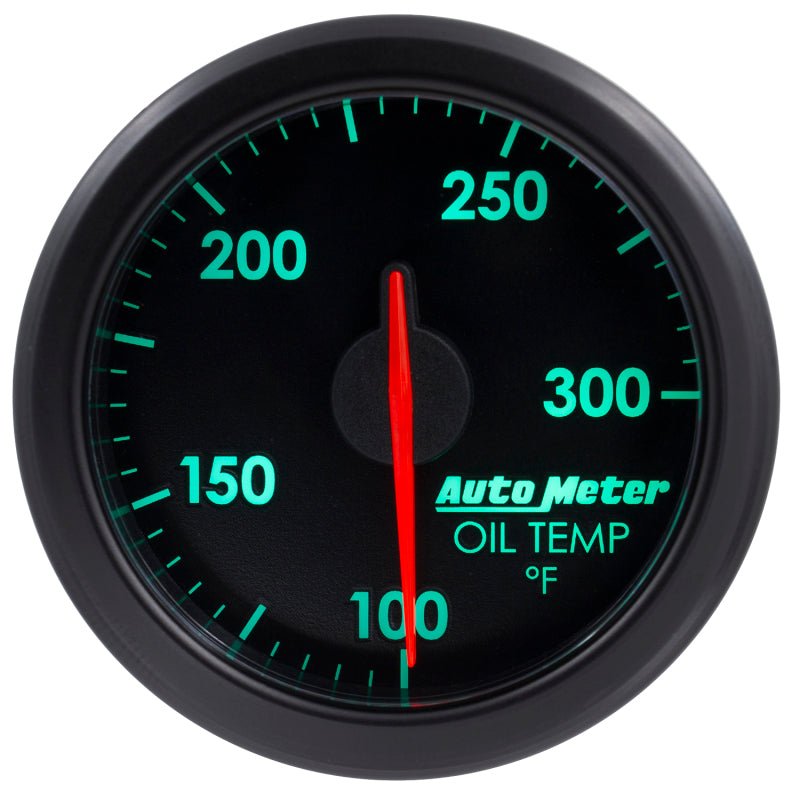 Autometer Airdrive 2-1/6in Oil Temp Gauge 100-300 Degrees F - Black AutoMeter Gauges