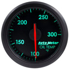 Autometer Airdrive 2-1/6in Oil Temp Gauge 100-300 Degrees F - Black AutoMeter Gauges
