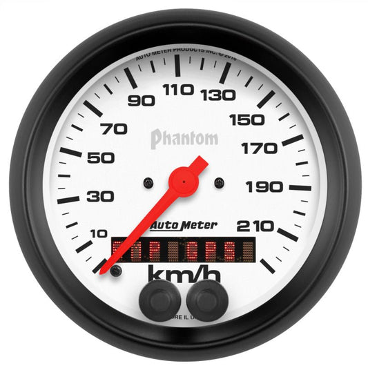 Autometer Phantom 3-3/8in. 0-225KM/H (GPS) Speedometer Gauge AutoMeter Gauges