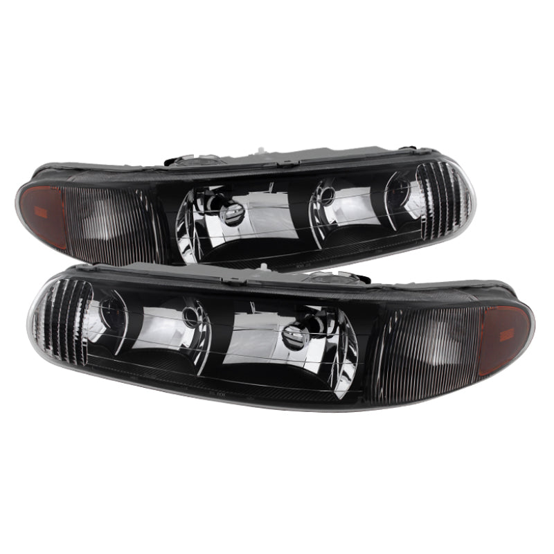 Xtune Buick Century 97-05 Regal 97-04 Crystal Headlights Black HD-JH-BUCEN97-AM-BK SPYDER Headlights