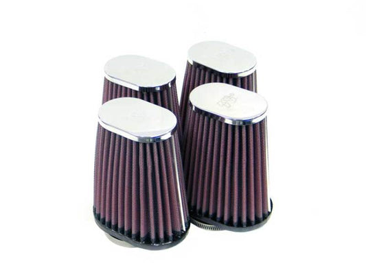 K&N 2in FLG 4 X 2-3/4in B 2 X 3in T 5in L (4 PER BOX) Universal Clamp-On Air Filter