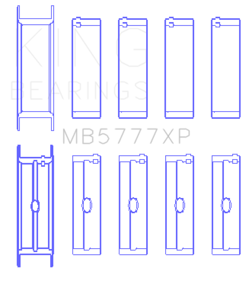 King Dart LS Next Block (Size STD) Performance Main Bearing Set