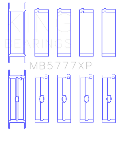 King Dart LS Next Block (Size STD) Performance Main Bearing Set