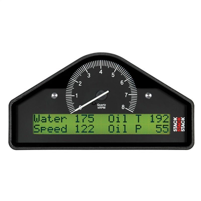 Autometer Stack Race Display Pre-Configured 0-8K RPM (PSI/DEG.F/MPH) AutoMeter Gauges