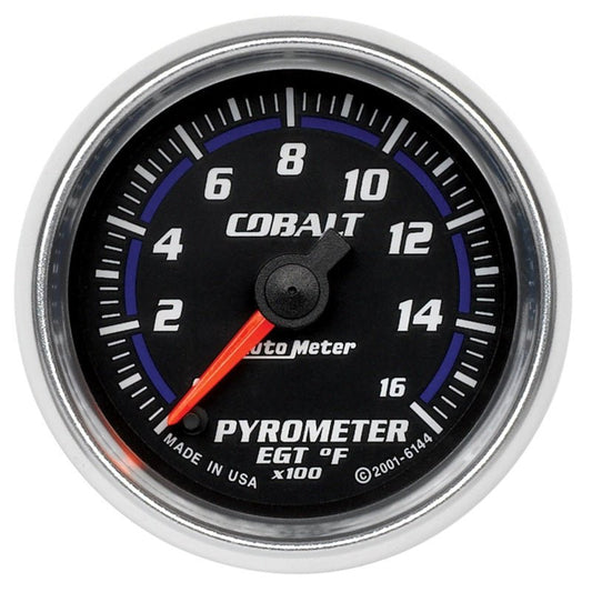 Autometer Cobalt 52mm 1600 Deg F Electronic Pyrometer Gauge AutoMeter Gauges