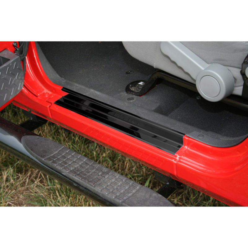 Rugged Ridge 07-18 Jeep Wrangler JK 2dr Black Door Entry Guard Set Rugged Ridge Door Panels