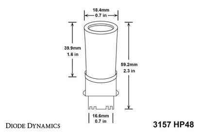 Diode Dynamics 07-13 GMC Sierra 1500 Rear Turn/Tail Light LED 3157 Bulb HP48 LED - Red Set of 4