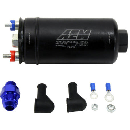 AEM 380LPH High Pressure Fuel Pump -6AN Female Out, -10AN Female In AEM Fuel Pumps