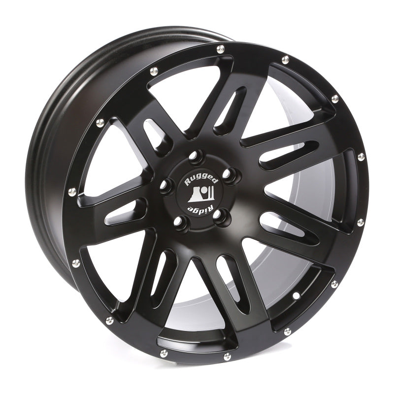 Rugged Ridge XHD Wheel Satin Black 20in x 9 Inch JK/JL/JT Rugged Ridge Wheels - Steel