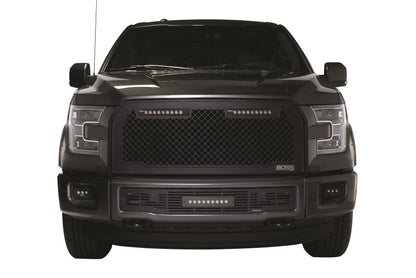 Putco 15-17 Ford F-150 - Lighted w/ two 10in Luminix Light Bars Lighted Boss Grille