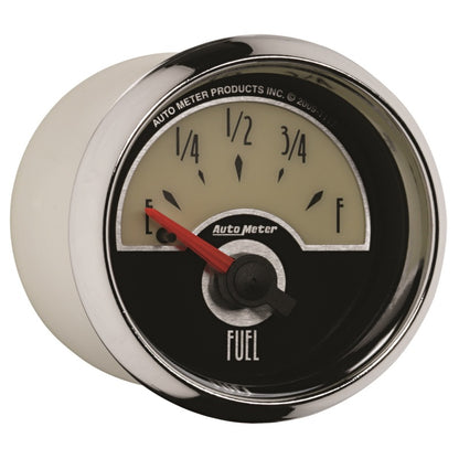 AutoMeter Gauge Fuel Level 2-1/16in. 240 Ohm(e) to 33 Ohm(f) Elec Cruiser AutoMeter Gauges