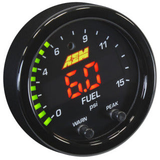 AEM X-Series Pressure 0-15psi Gauge Kit AEM Gauges