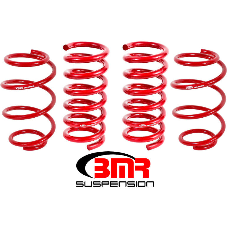 BMR 15-17 S550 Mustang Performance Version Lowering Springs (Set Of 4) - Red BMR Suspension Lowering Springs