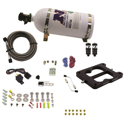 Nitrous Express Q-Jet/Holley Spread Bore Hitman Plus Nitrous Kit (50-200HP) w/10lb Bottle Nitrous Express Nitrous Systems