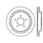 StopTech 97-10 Chevy Corvette Slotted & Drilled Rear Left Rotor Stoptech Brake Rotors - Slot & Drilled