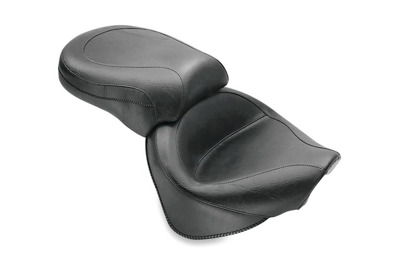 Mustang 00-11 Yamaha V-Star 1100 Classic, 02-11 V-Star 1100 Silverado 2PC Seat - Black